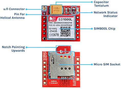 sim card holder pinout|SIM800L GSM Module: Description, Pinout, Features .